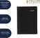 Debden Collins Business Pockets 2025 Diary for Business - Regal Week to View Pocket Diary (with Pencil) - Black - (392BP.99-25) - Professional Pocket Planner with Leathergrain Cover