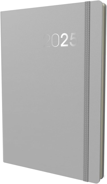 Collins Legacy 2025 Planner - A5 Week To View Diary - Grey - (CL53.97-25) - Professional Weekly Planner with Soft Touch Cover