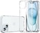Muzz Clear Case for iPhone 15 Plus, Anti-Scratch PC Back, Slim TPU Shockproof Bumper Cover, Clear (iPhone 15 Plus)