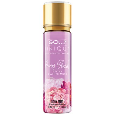 So...? Unique Women Peony Blush Body Mist Fragrance Spray for Women 150ml