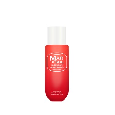 MAR.e.SOL Red Fruits & Amber Woods Body Mist Spray for Women, 250 ml – Warm Fruity Amber Perfume Body Spray & Scent Gift