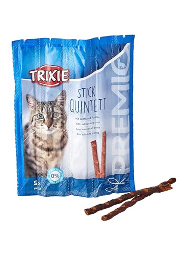 Trixie Premio Stick Quintett Salmon &amp; Trout Cat Treats 5&times;5g