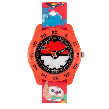 Pok&eacute;mon Red Silicone Strap Time Teacher Watch - POK9023