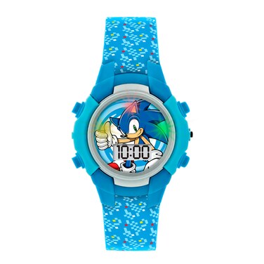 Sega Sonic the Hedgehog Blue Flashing LCD watch - SNC4036