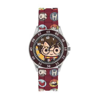 Warner Brothers Harry Potter Brown Printed Time Teacher Strap Watch - HP9049
