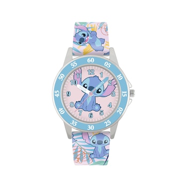 Disney Lilo and Stitch Blue Printed Time Teacher Strap Watch - LAS9011ARG