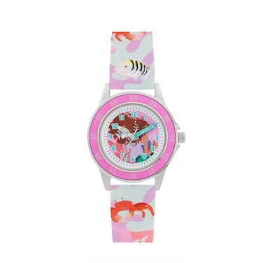 Disney The Little Mermaid Silicone Strap Time Teacher Watch - LMM9002