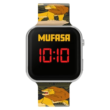 Disney Lion King Mufasa Black Strap LED Watch - LKG4010