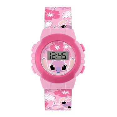 Disney Angel Pink Printed Digital Watch - LAS4141ARG