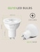 【GU10 Bulb】Lepro GU10 LED Bulbs, Warm White 2700K, 38&deg; Narrow Beam Spot Light, 4W 345lm Energy Saving Light Bulbs, 50W GU10 Halogen Spotlight Bulbs Equivalent, No Flickering, Non-dimmable, Pack of 10