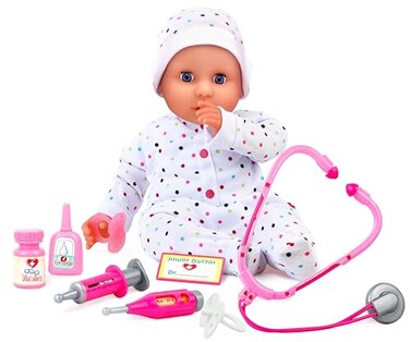 Dolls World Doctor 18 Inch Soft Medical Roleplay Doll Sleeping Eyes Dummy From Peterkin Gift For Kids Of Age Above 3 Years