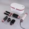 Enzo EN-4133 6-In-1 Hair Dryer Brush &amp; Multi Styler - Ionic Hot Air Blow Dryer, Hair Straightener, Curler &amp; Volumizing Brush - One Step Salon Styling Tool For All Hair Types - PinkWhite- Intl Version