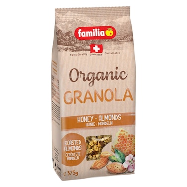 Familia Organic Honey-Almonds Crunch Granola, 375g