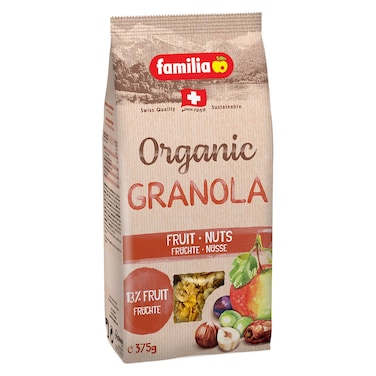Familia Organic Fruit-Nuts Crunch Granola, 375g