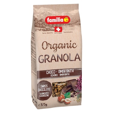 Familia Organic Choco-Amaranth Crunch Granola, 375g