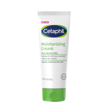 Cetaphil Moisturiser Face Cream 85G, Body Moisturiser, Skin Care, For Dry And Sensitive Skin, Long Lasting Moisurisation, Fragrance-Free, Non-Comedogenic, Dermatologist Recommended, Tube