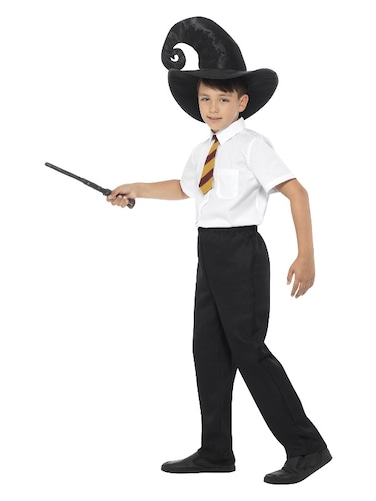 Wizard Black Children Costume Kit