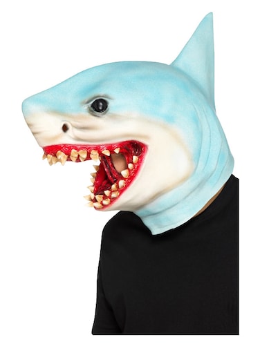 Shark Overhead Mask Blue Latex