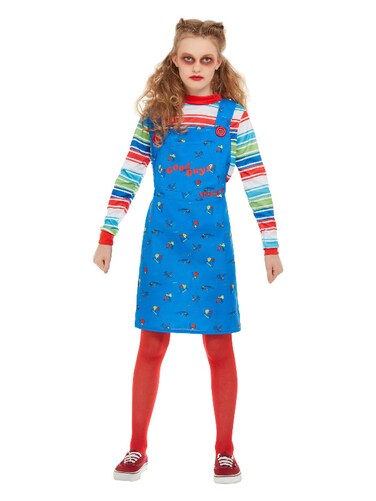 Girls Chucky Costume Blue