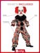 cary Clown Red Child Boy Cotume With Top, Trouer &amp; Mak