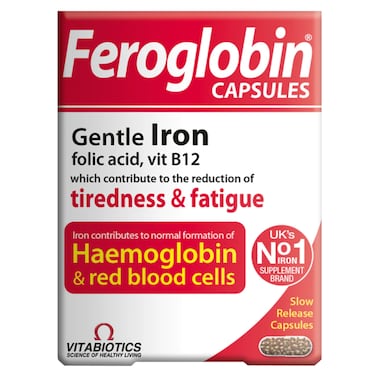 Vitabiotics Feroglobin B12 Capsules, 30 Tablets