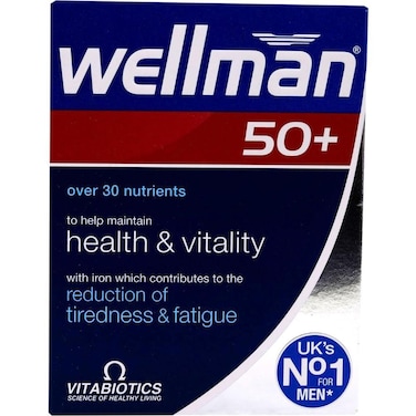 Vitabiotics Wellman 50+ Tablets, 30 Tablets