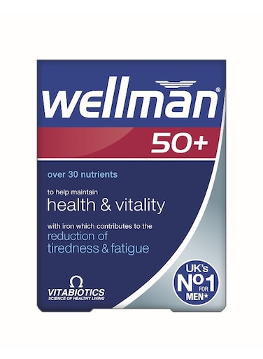 Wellman 50+ 30 Tablets   Expert Support for Men Aged 50 and Above  Active Lifestyle &amp; Immune Function - Heart &amp; Circulation - Male Health   with 600 IU Vitamin D