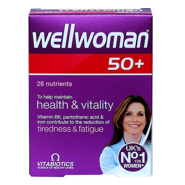 Vitabiotics Wellwoman 50+ Tablet For Women's Health &amp; Vitality Support, Pack of 30's