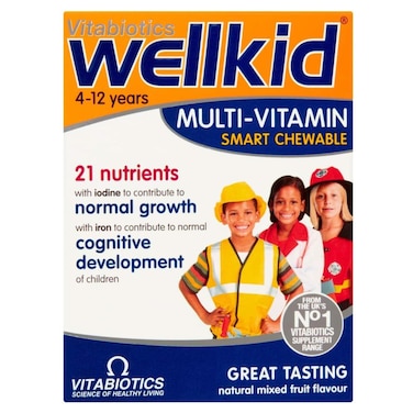 Vitabiotics Wellkid Chewable Tablets, 30 Tablets
