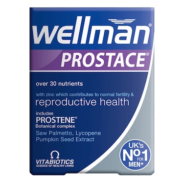VitaBiotics, Wellman Prostace, Not Flavored, 60 tablets