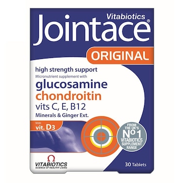 Vitabiotics Jointace Original High Strength Joint Support Tablets With Glucosamine &amp; Chondroitin, Pack of 30's