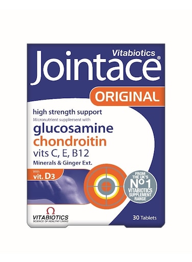 Jointace Original 30 Tablet   Micronutrient Supplement with Glucosamine Chondroitin, Vitamin C, E, B12, D, Minerals and Ginger Extract  Support Collagen Formation - Connective Tissues and Bone Health