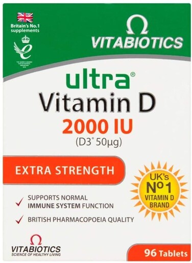 Ultra Vitamin D3 2000iu 96 Tablets   Extra Strength - for Health &amp; Wellness   Support normal Immune System Function &amp; Maintance of Bones and Teeth