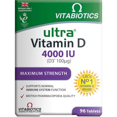 Vitabiotics Ultra Vitamin D3 4000 iu Tablets, 90 Tablets