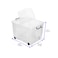 Strata Smart Box Clip-On Folding Lid Carry Handles 75 Litre Clear with Black Wheels -XW676-CLR/CLR-EX
