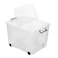 Strata Smart Box Clip-On Folding Lid Carry Handles 75 Litre Clear with Black Wheels -XW676-CLR/CLR-EX