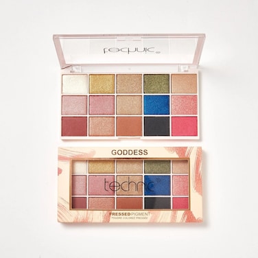 Technic 15 Shades Pressed Pigments Eyeshadow Palette- Goddess