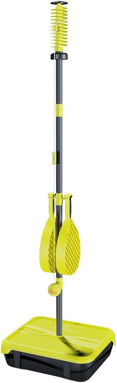 سوينغبول برو لجميع الأسطح، مضربان وكرة تنس حقيقية، ارتفاع قابل للتعديل حتى 1.8 متر