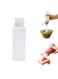 Kitchen Sauce Squeeze Bottle with Measurement, Ketchup Salad Cream Honey 5-Hole Condiment Dispenser, Large Sauce Container