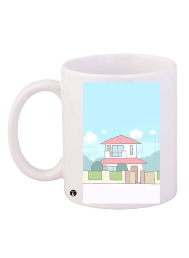 Shinchan Home Printed Coffee Mug White/Blue/Red 11ounce