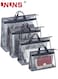 4 Packs Handbags Dust Bags, Clear Handbag Storage, Purse Storage Organizer for Closet, Purse Cover Hanging Closet Organizer with Zipper and Handles, Grey