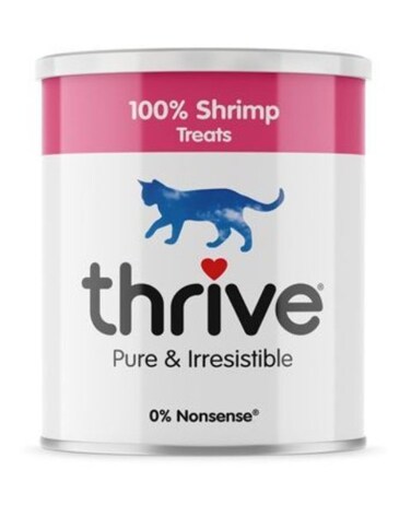 Thrive Shrimp Cat Treats &ndash; 110g   100% Natural, High-Protein, Freeze-Dried
