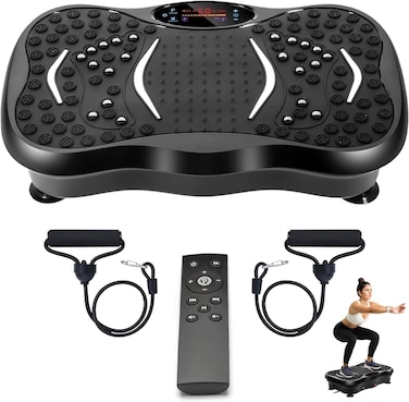 Vibration Plate Exercise Machine &ndash; Whole Body Fitness Platform for Weight Loss, Recovery &amp; Circulation   Home Workout Trainer with LED Display &amp; Remote   330lbs Capacity