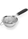 U-Taste 18/8 Stainless Steel Mesh Strainer: 3.9 Inch Kitchen Fine Mesh Sieve Food Colander with Riveted Sturdy Silicone Handle and 30 Mesh Hole for Straining Flour, Quinoa, Tea, Juice (Black)