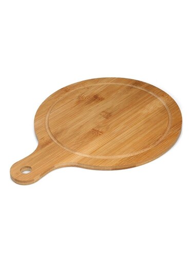 Chopping Block Pizza Plate Brown