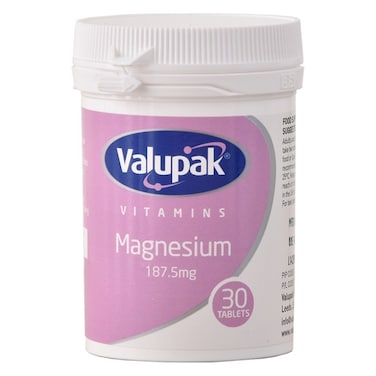 Valupak Magnesium 187.5mg Tablet 30's