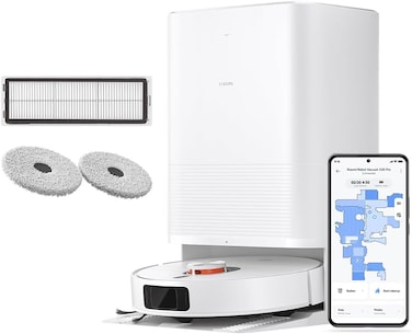 Xiaomi Robot Vacuum X20 Pro with 7000Pa Suction power, All-in-One Station, Auto Mop washing, Hot air drying, Auto dust collection, Carpet Detection, LDS Navigation, 160min Runtime, App &amp; Voice Control