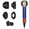 Dyson Supersonic Nural Hair Dryer, Scalp Protect Button, Instant Control, 3 Precise Airflow Settings, 4 Precise Heat Settings, Pause Detect Technology, Vinca Blue / Topaz   HD16- International Version