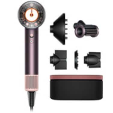 Dyson Supersonic Nural Hair Dryer, Scalp Protect Button, Instant Control, 3 Precise Airflow Settings, 4 Precise Heat Settings, Pause Detect Technology, Jasper Plum   HD16- International Version