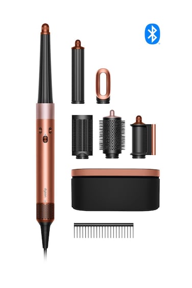 
Dyson Airwrap i.d.&trade; Multi-styler And Dryer Straight+Wavy Hair, 110000 RPM Motor, Coanda Airflow, Bluetooth Wireless Technology, Amber Silk/Pink Copper- HS08 AS- International Version